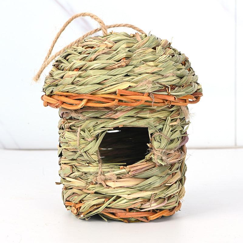 Hand-Crafted Straw Bird Sanctuary: A Charming Haven For Feathered Friends