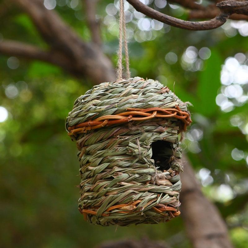 Hand-Crafted Straw Bird Sanctuary: A Charming Haven For Feathered Friends