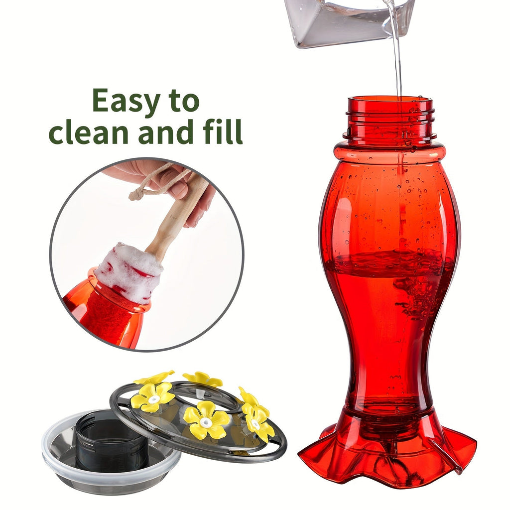 NNETM Ant-Moat Hummingbird Feeder with 6 Feeding Ports