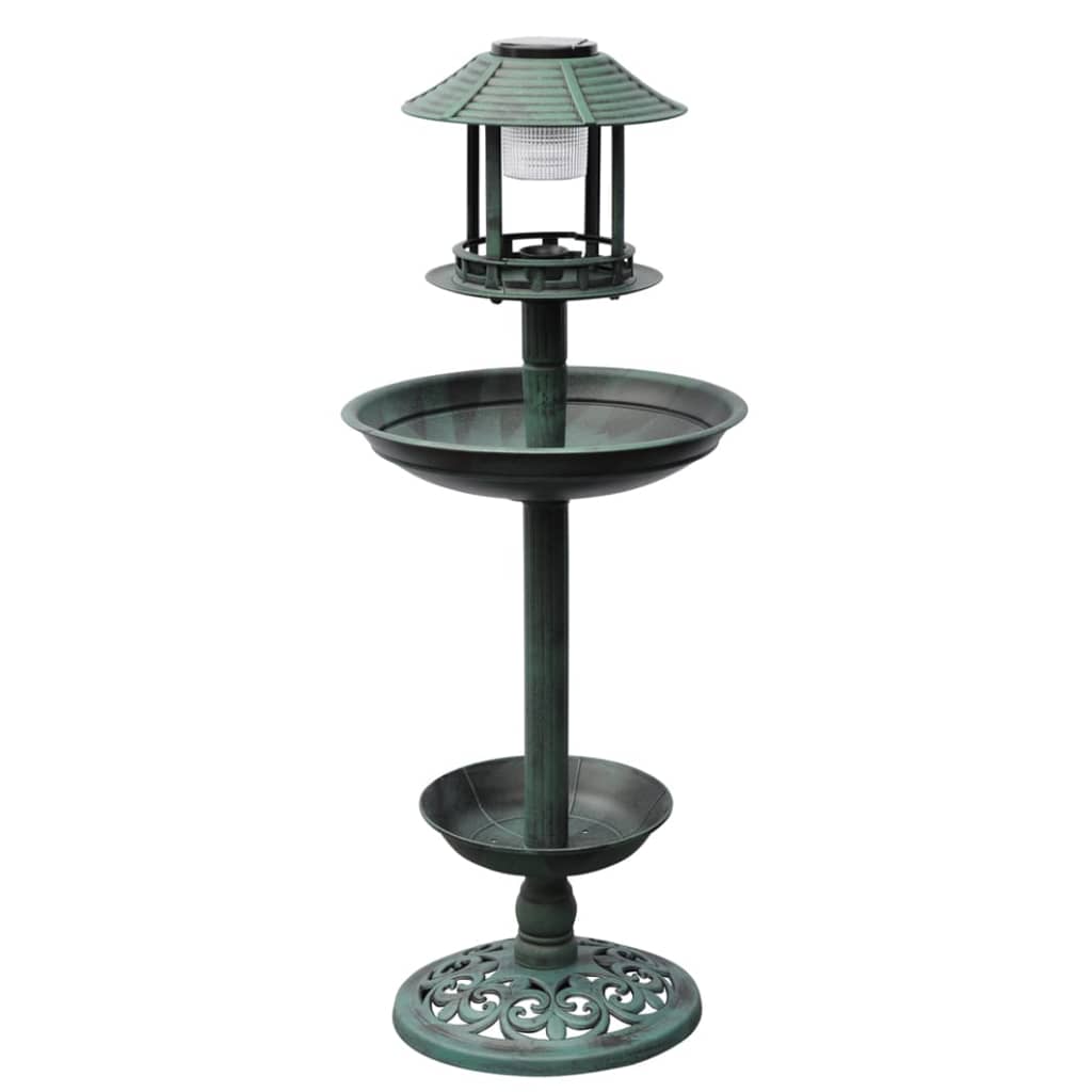 NNEVL Bird Bath/ Feeder with Solar Light