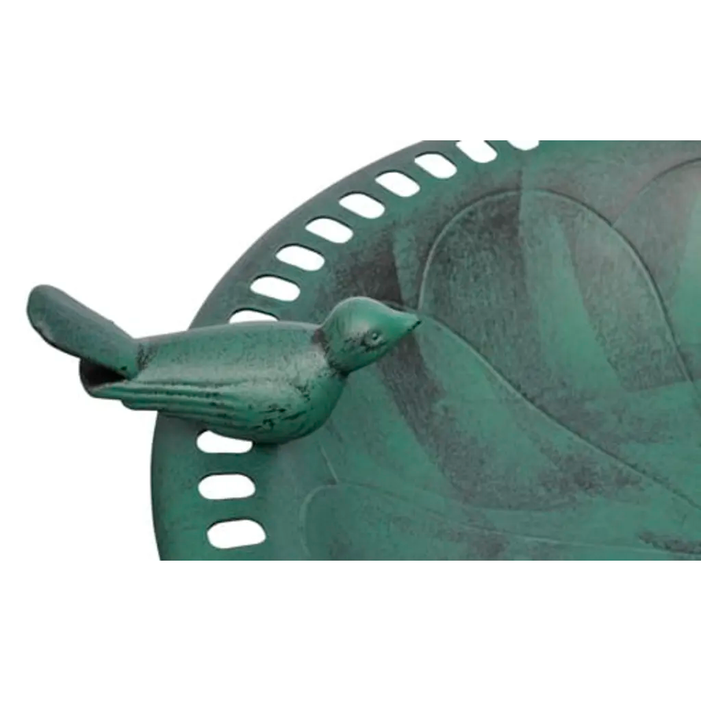 NNEVL Bird Bath with Decorative Bird