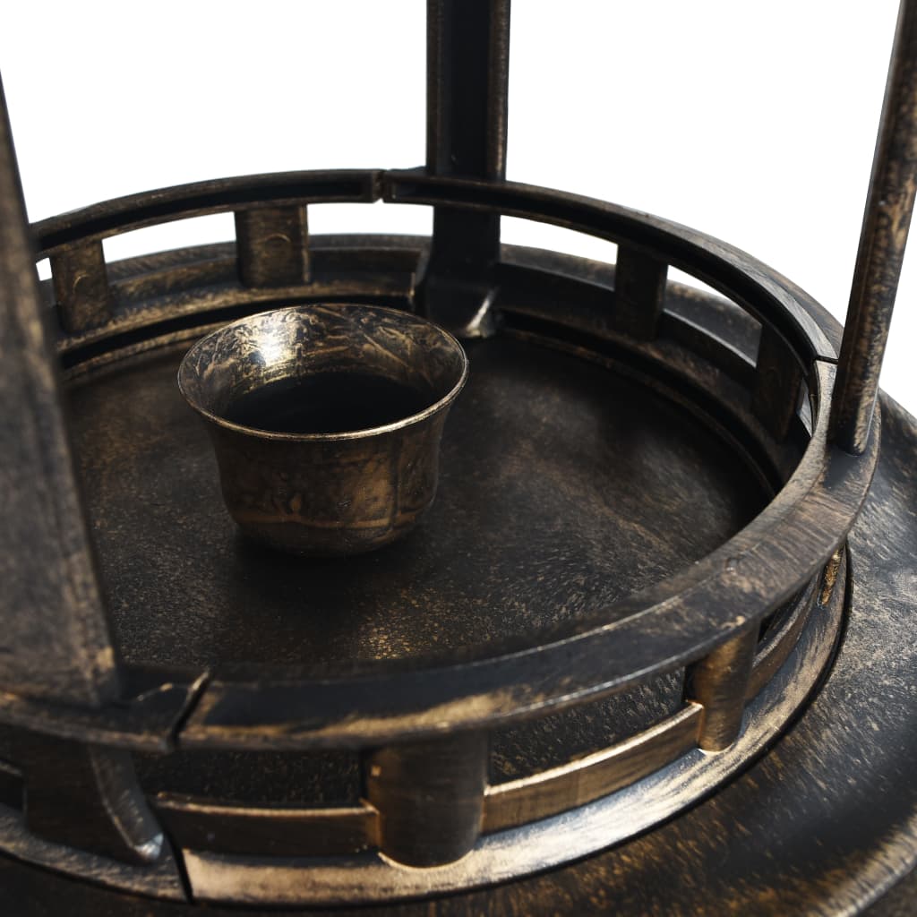 NNEVL Decorative Birdbath with Solar Powered LED Lights Plastic