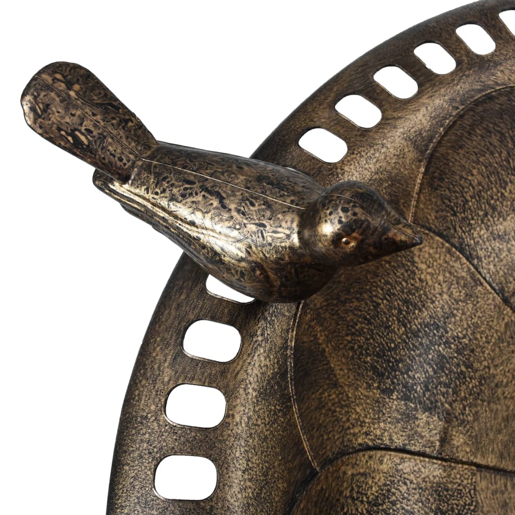 NNEVL Garden Bird Bath Bronze Plastic