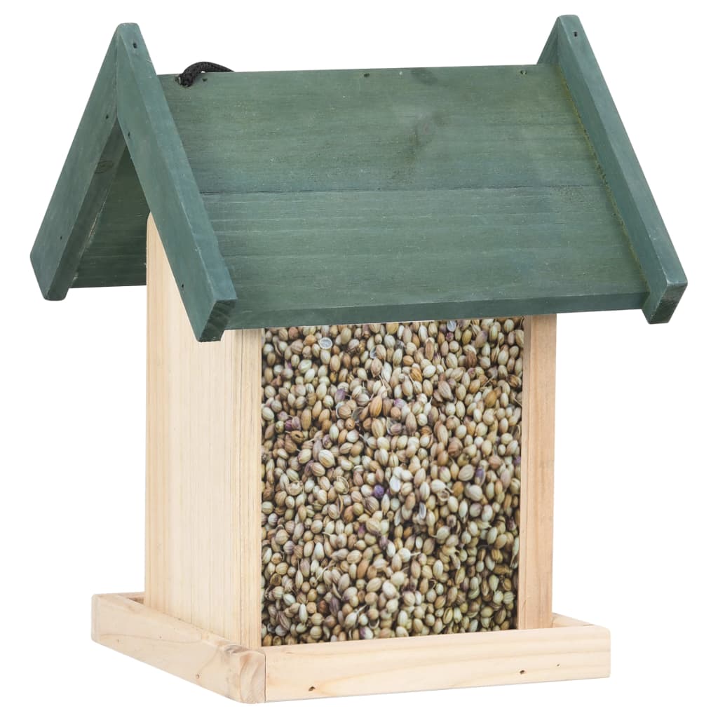 NNEVL Bird Feeders 4 pcs Firwood