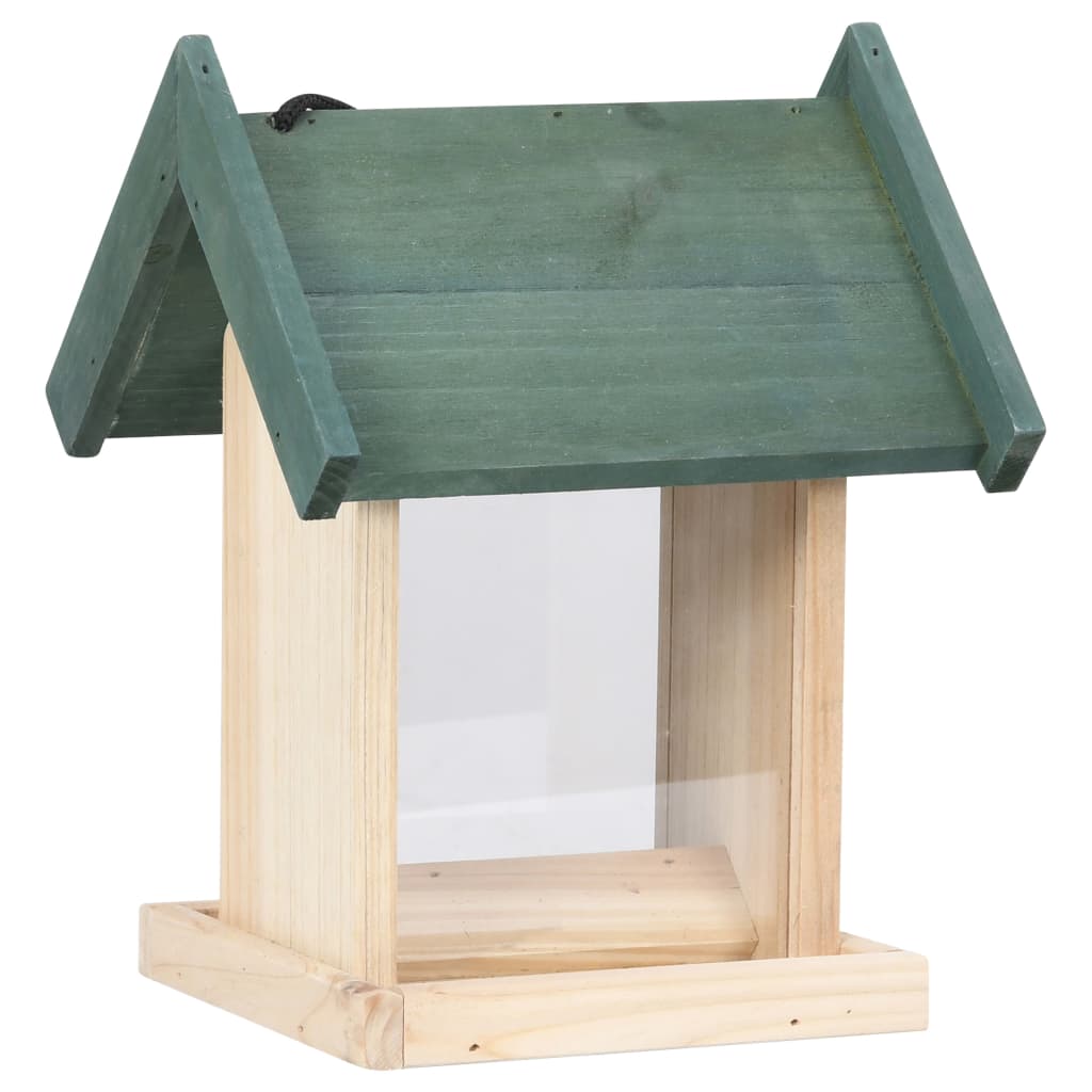 NNEVL Bird Feeders 4 pcs Firwood