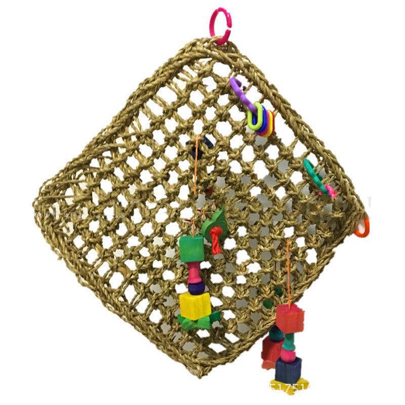 Cozy Straw Haven For Parrots